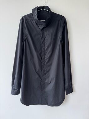 Rick Owens Funnel-neck Long Shirt from FW2016 Mastodon Collection - Size 48